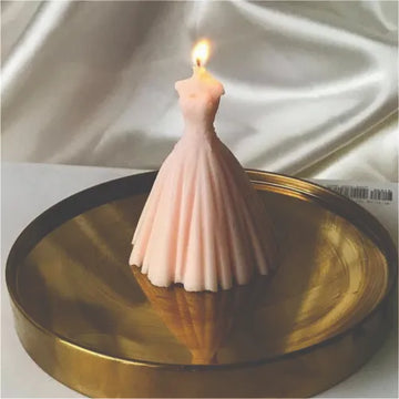 Bridel dress candle
