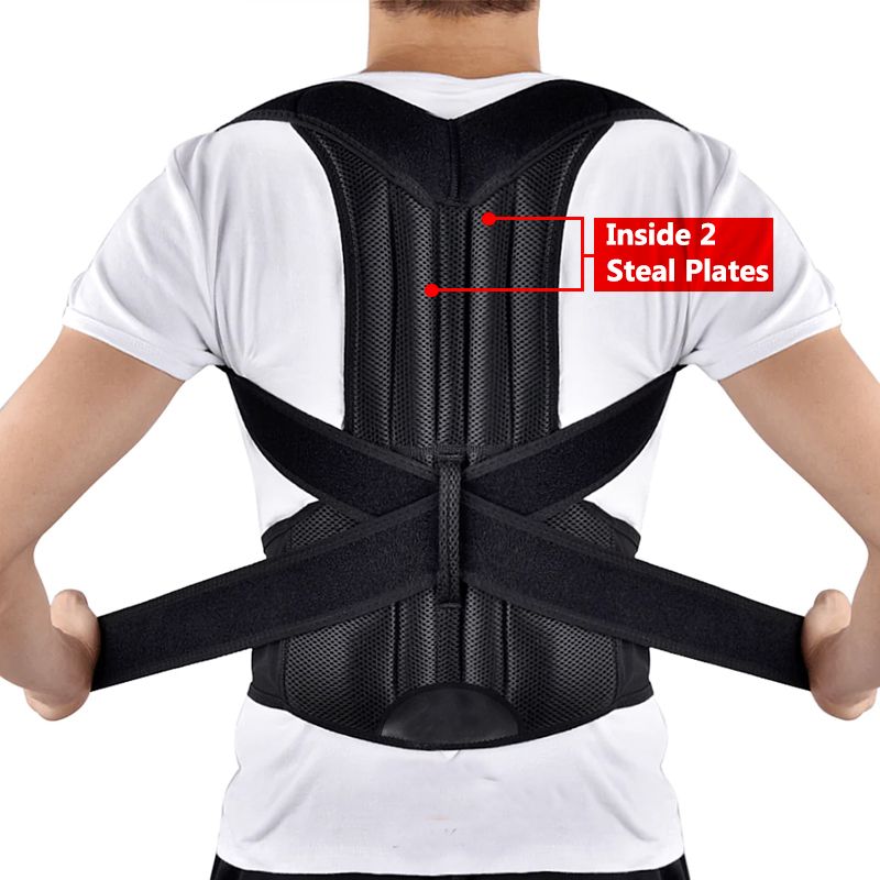 Adjustable Magnetic Posture Corrector Back Brace & Lumbar Support Belt