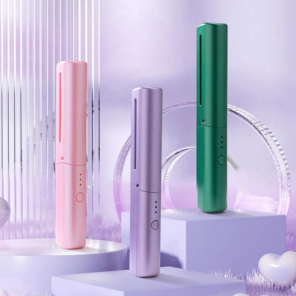 Cordless Hair Straightener Brush – USB Rechargeable, Anti-Scald, 70 Min Use