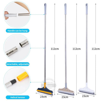 Floor Scrub Brush Rotating With Long Handle
