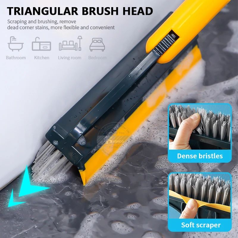 Floor Scrub Brush Rotating With Long Handle