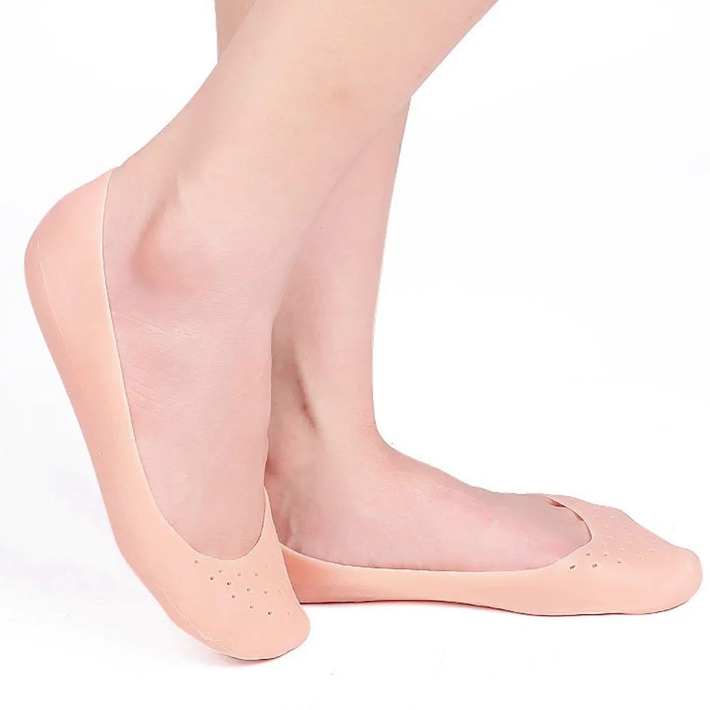 Silicone Heel Protectors – Moisturizing, Anti-Crack & Callus Care Socks
