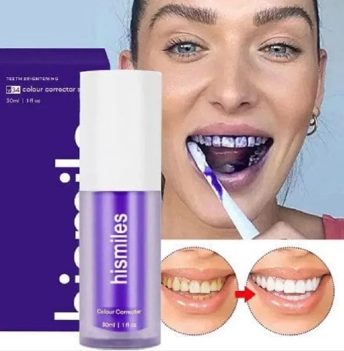 Hismile V34 Purple Whitening Toothpaste – Stain Removal & Brightening Care