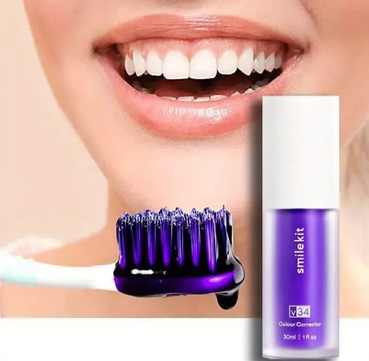 Hismile V34 Purple Whitening Toothpaste – Stain Removal & Brightening Care
