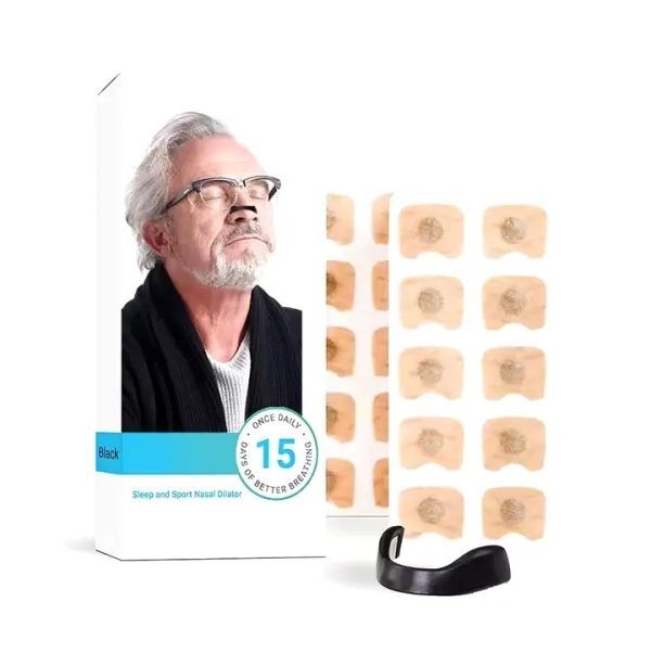 Sleepco Magnetic Nasal Strips & Clip – Breathing Aid Starter Kit