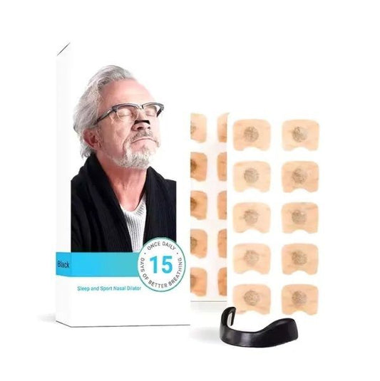 Sleepco Magnetic Nasal Strips & Clip – Breathing Aid Starter Kit