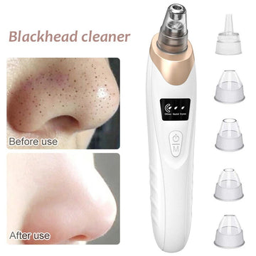 Electric Blackhead Remover – Pore Vacuum Cleaner with 5 Probes