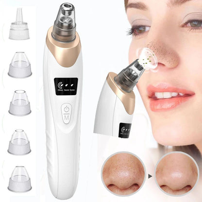 Electric Blackhead Remover – Pore Vacuum Cleaner with 5 Probes